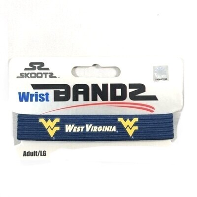 West Virginia Mountaineers Skootz Wrist Band Bracelet