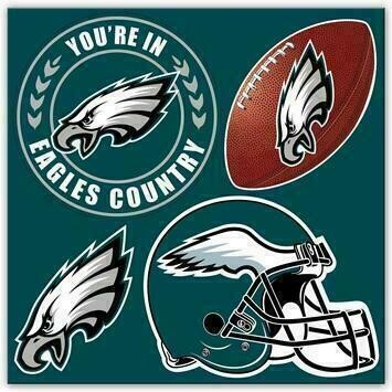 Philadelphia Eagles NFL Magnet Set 4 Pack