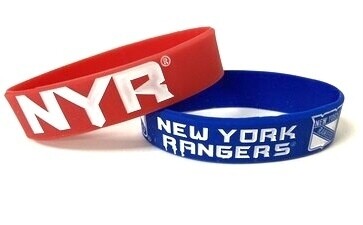 New York Rangers Rubber Bulk Wrist Bands