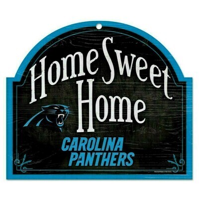 Carolina Panthers 10"x 11" Home Sweet Home Wooden Sign