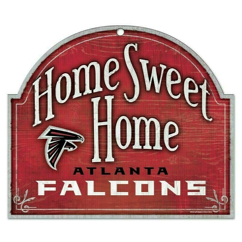 Atlanta Falcons 10"x 11" Home Sweet Home Wooden Sign