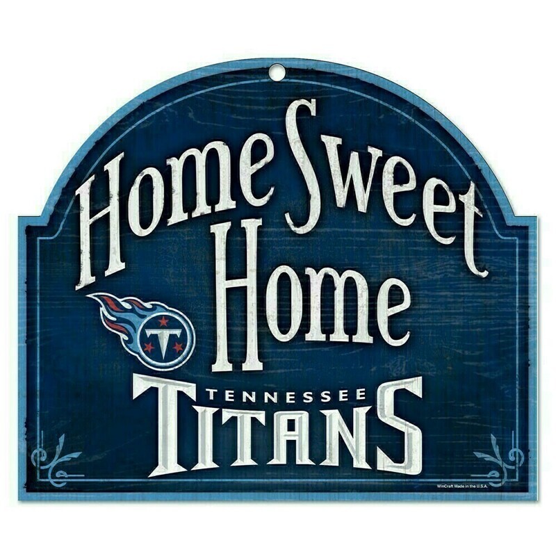 Tennessee Titans 10"x 11" Home Sweet Home Wooden Sign