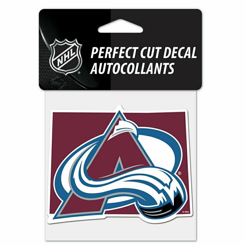 Colorado Avalanche 4" x 4" Perfect Cut Color Decal