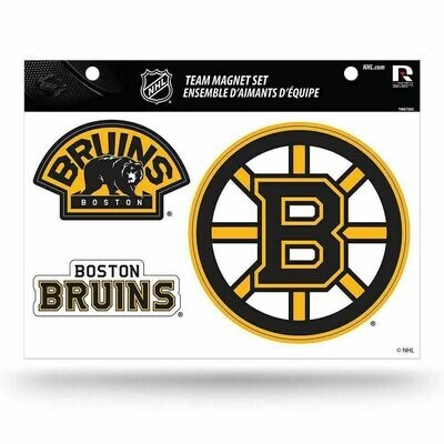 Boston Bruins 3 Piece Magnet Set