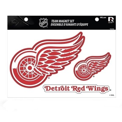 Detroit Red Wings 3 Piece Magnet Set Detroit Red Wings 3 Piece Magnet Set
