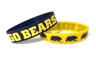 California Golden Bears Rubber Bulk Wrist Bands