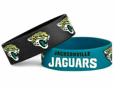 Jacksonville Jaguars Rubber Bulk Wrist Bands