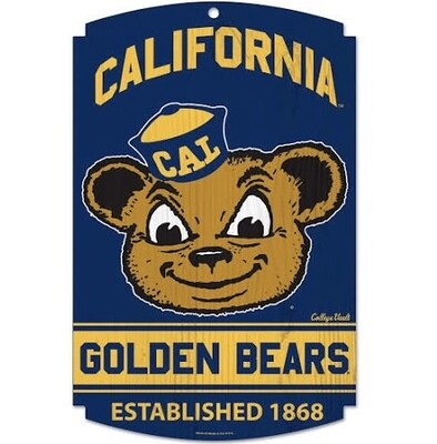 California Golden Bears 11"x 17" Wooden Sign