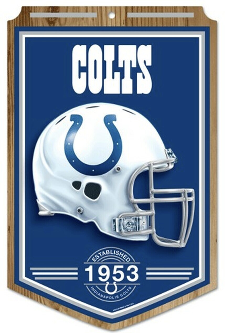 Indianapolis Colts 11"x 17" Wooden Established Sign