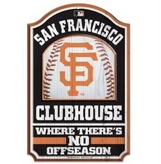 San Francisco Giants 11"x 17" Clubhouse Wooden Sign