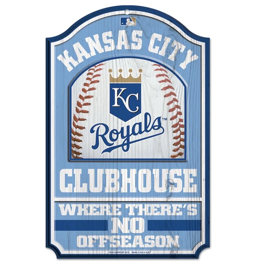 Kansas City Royals 11"x 17" Clubhouse Wooden Sign