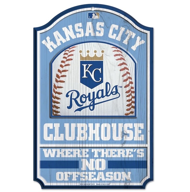 Kansas City Royals 11"x 17" Clubhouse Wooden Sign