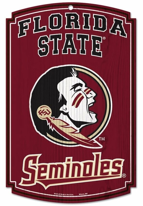 Florida State Seminoles 11"x 17" Wooden Sign