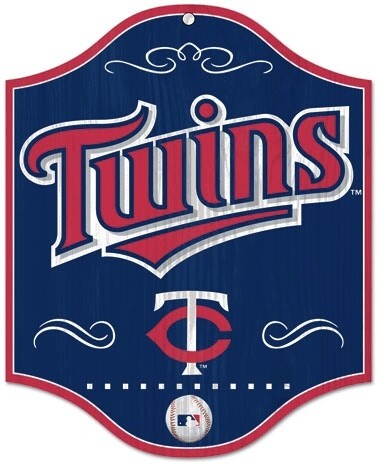 Minnesota Twins 11"x 13.5" Wooden Sign