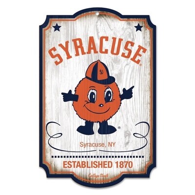 Syracuse Orange Established 11"x 17" Wooden Sign