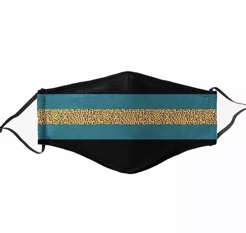 Jacksonville Jaguars Team Design Pattern Face Mask