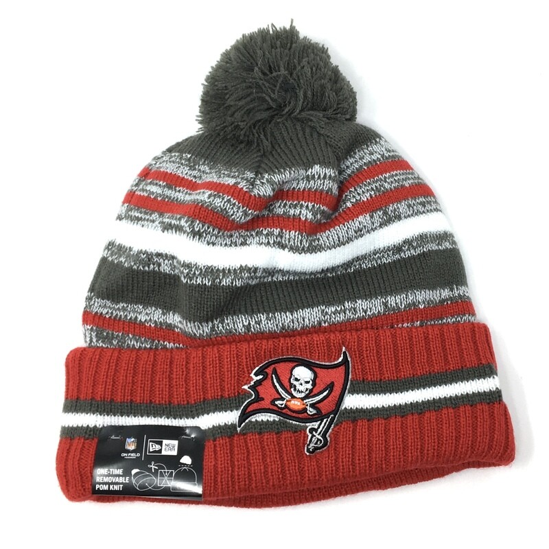 Tampa Bay Buccaneers Men's New Era Sport Cuffed Pom Knit Hat