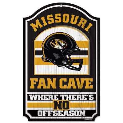 Missouri Tigers 11"x 17" Wooden Fan Cave Sign