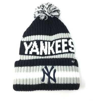 New York Yankees Men’s 47 Brand Cuffed Pom Knit Hat