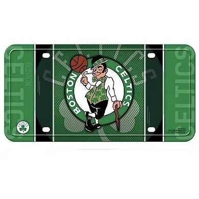 Boston Celtics Lightweight Metal License Plate Boston Celtics Lightweight Metal License Plate