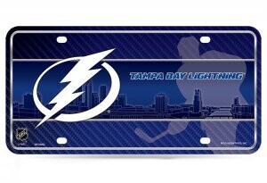 Tampa Bay Lightning Skyline Lightweight Metal License Plate