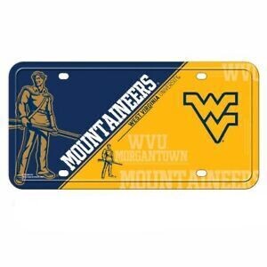 West Virginia Mountaineers Lightweight Metal License Plate