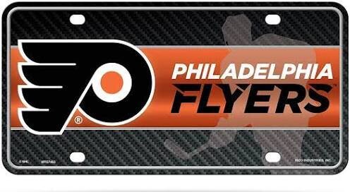 Philadelphia Flyers Lightweight Metal License Plate