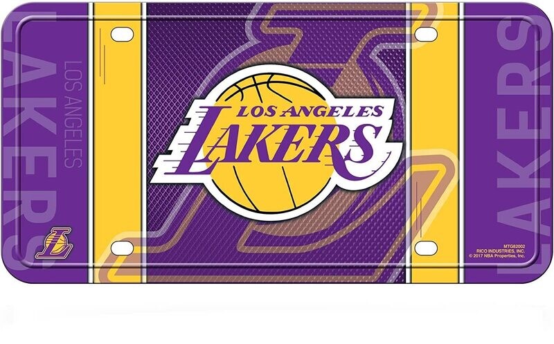 Los Angeles Lakers Lightweight Metal License Plate