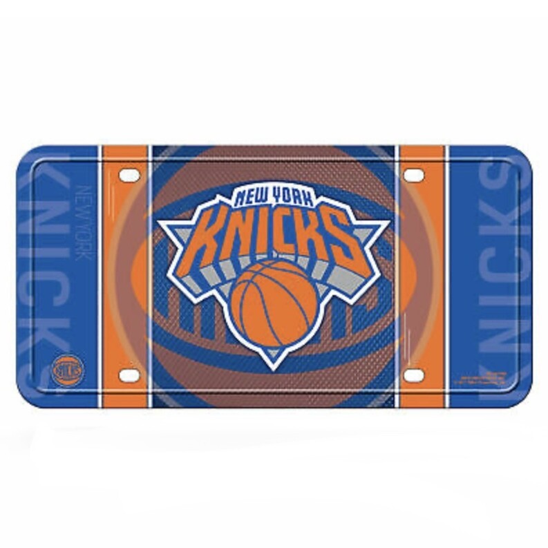 New York Knicks Lightweight Metal License Plate