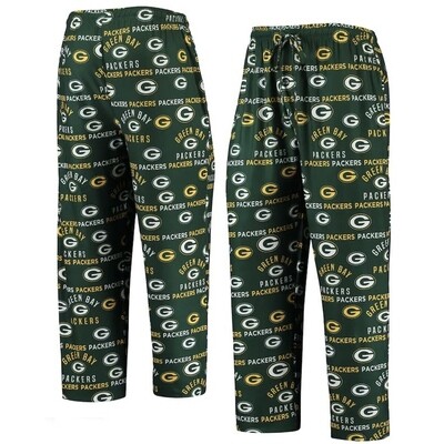 Green Bay Packers Men's Concepts Sport Flagship All Over Print Pajama Pants