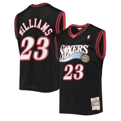 Philadelphia 76ers Lou Williams 2005-06 Black Mitchell & Ness Men's Swingman Jersey