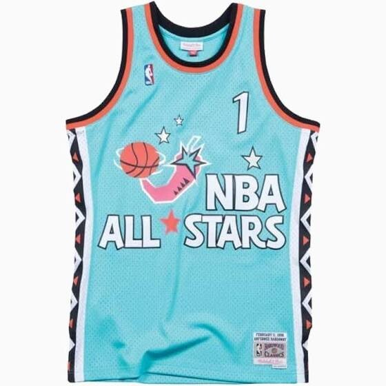 Orlando Magic Anfernee Hardaway 1996 Men's East All Star Teal Mitchell & Ness Swingman