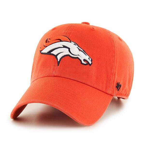 Denver Broncos Orange Men’s 47 Brand Clean Up Adjustable Hat