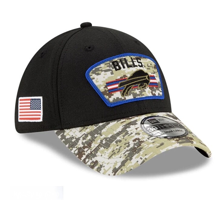 Buffalo Bills Men's New Era 39Thirty NFL Salute to Service Sideline Flex Fit Hat