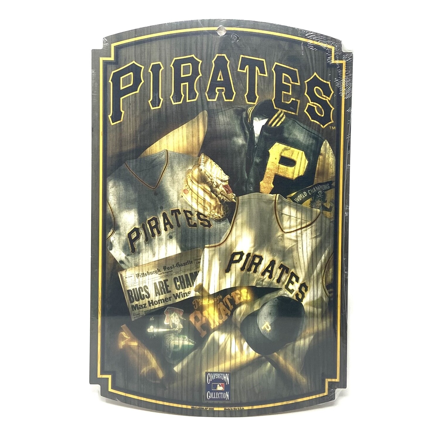 Pittsburgh Pirates Cooperstown 11"x 17" Wooden Sign