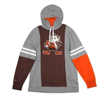 Cleveland Browns Men’s Mitchell & Ness Color Blocked Hoodie
