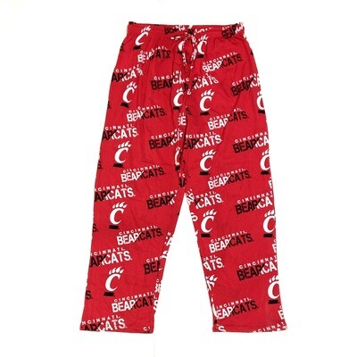 Cincinnati Bearcats Men's Sideline Apparel Off-Road All Over Print Pajama Pants