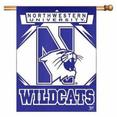 Northwestern Wildcats 27" x 37" Vertical Flag