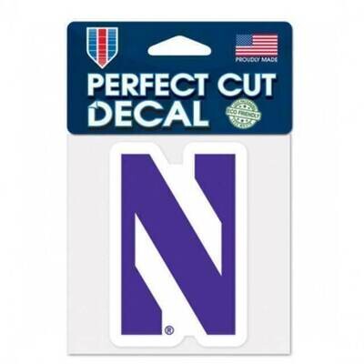 Northwestern Wildcats 4" x 4" Perfect Cut Color Decal