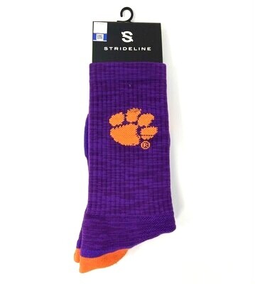 Clemson Tigers Men’s Purple Strideline Socks