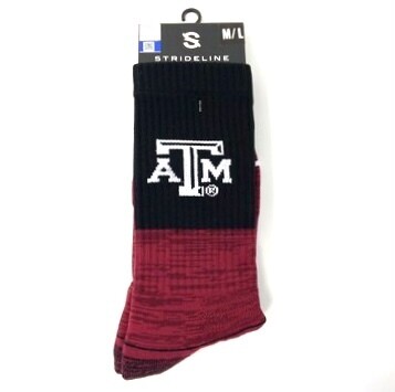 Texas A&M Aggies Men’s Black Strideline Socks