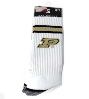 Purdue Boilermakers Men’s White Strideline Socks