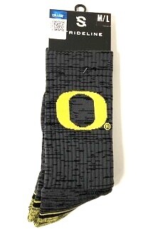 Oregon Ducks Men’s Black Strideline Socks