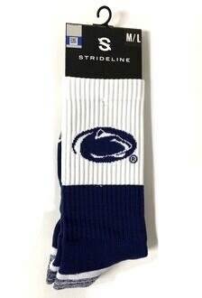 Penn State Nittany Lions Men’s White Strideline Socks