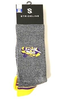 LSU Tigers Men’s Gray Strideline Socks