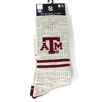 Texas A&M Aggies Men’s Gray Strideline Socks