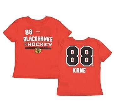 Reebok Chicago Blackhawks Patrick Kane Jersey Tee Shirt - Junior
