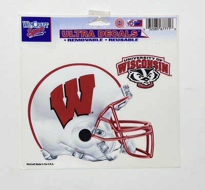 Wisconsin Badgers 4.5" x 5.75" Ultra Decal