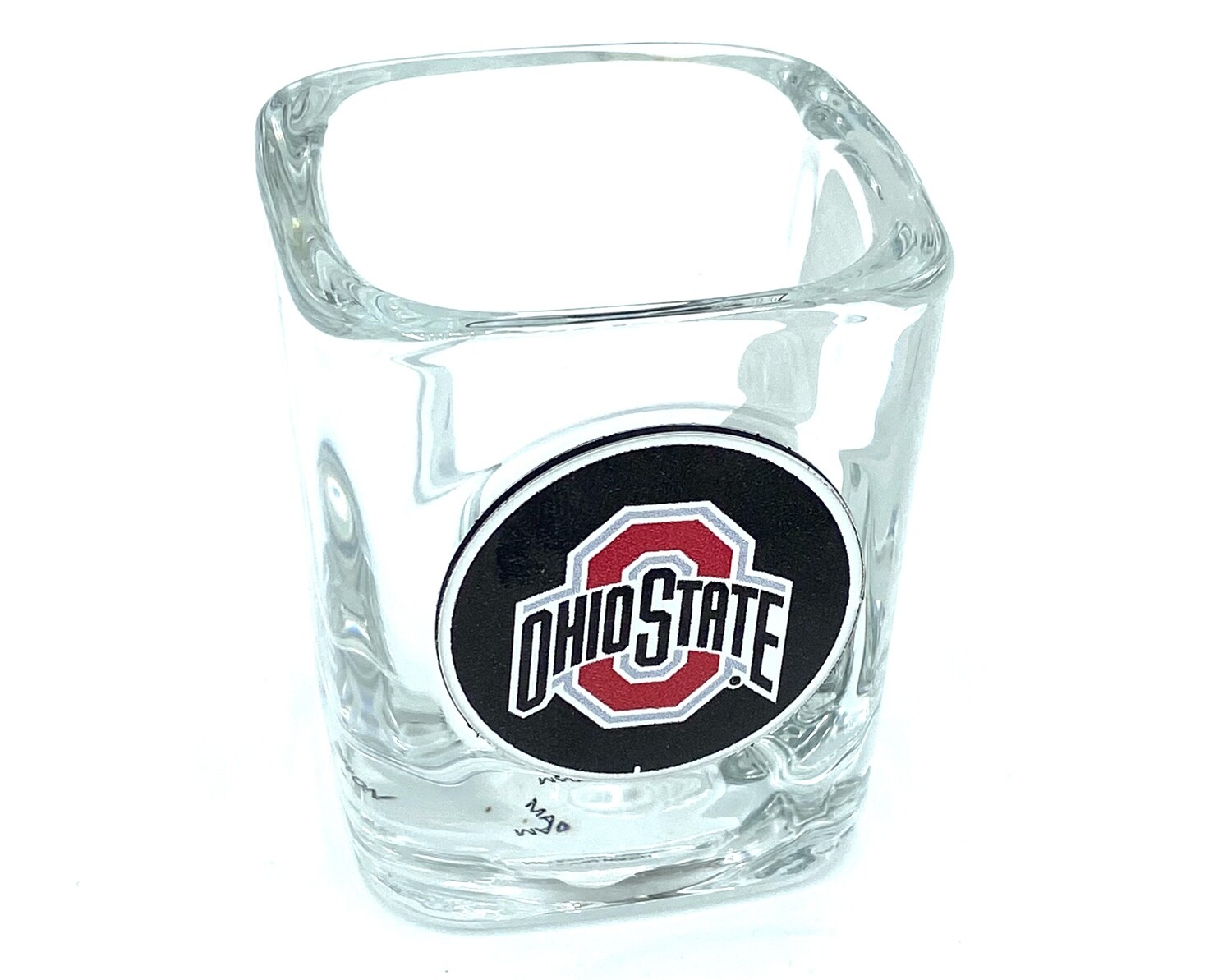 Ohio State Buckeyes 2 Ounce Square Collector Shot Glass Clear