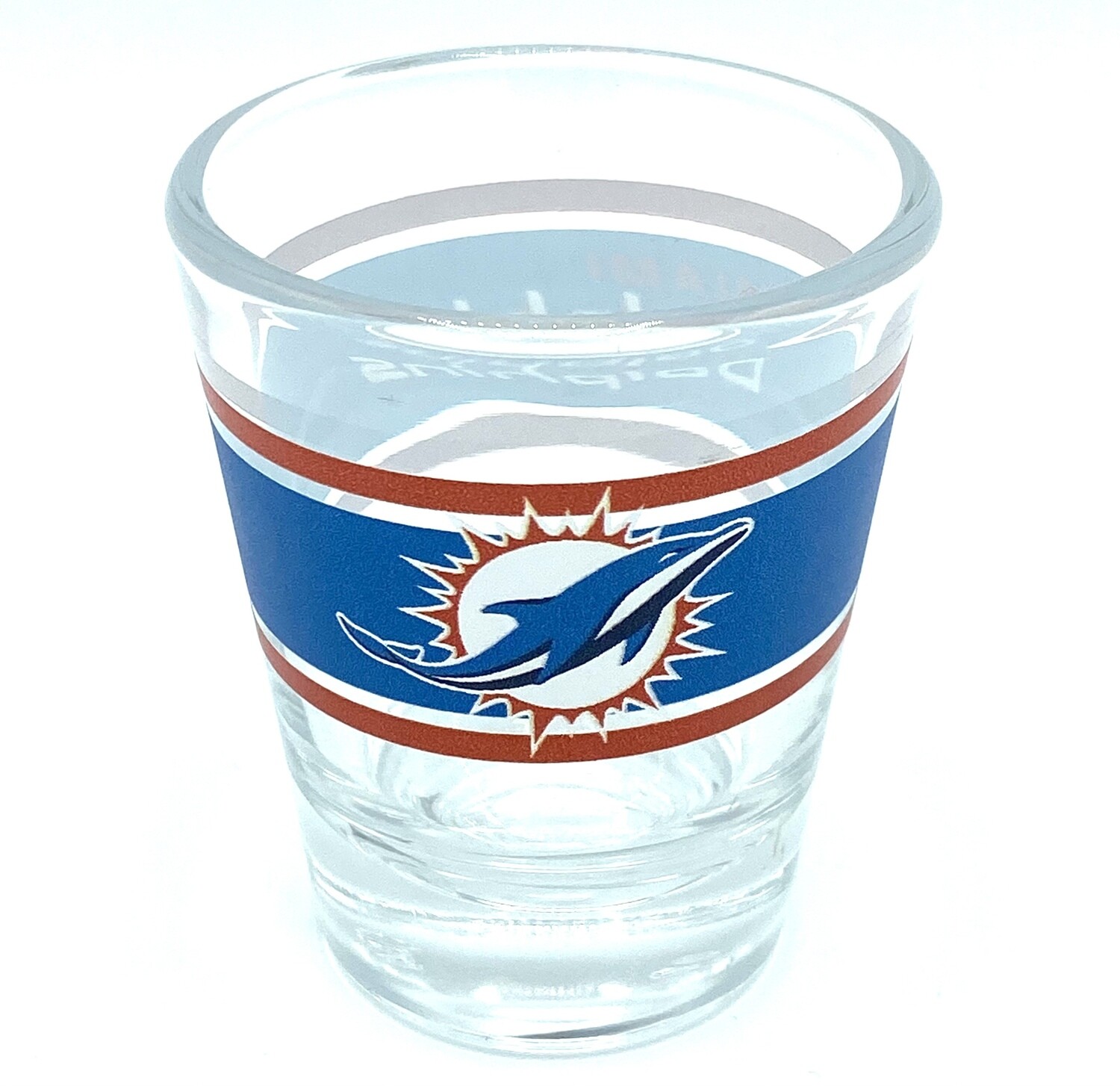 Miami Dolphins 2 Ounce Collector Stripe Shot Glass